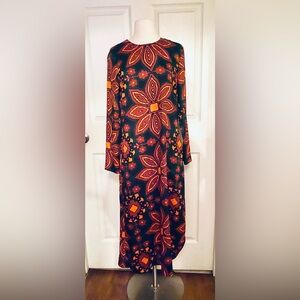 Zara floral detail dress